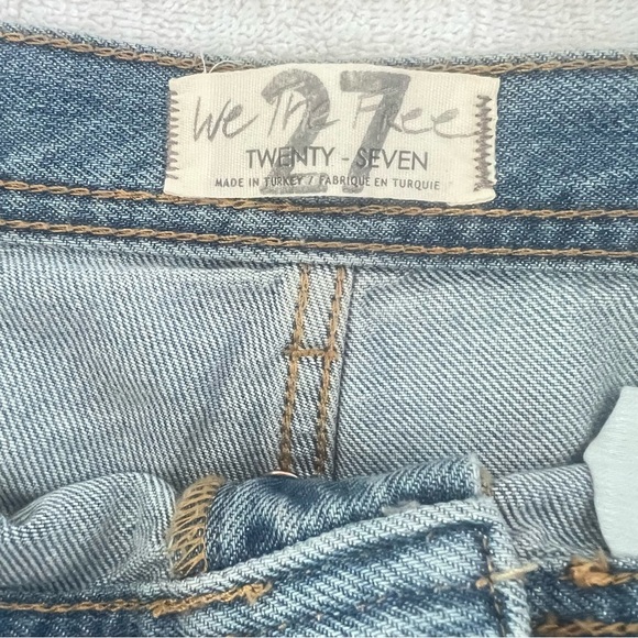 Free People Maggie Mid Rise Straight Jeans Size 27 - Picture 9 of 14